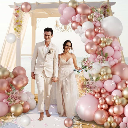 126PCS Celebration Balloons Set - Bobo Balloons for Wedding Arch Birthday Bachelorette Party & Gender Reveal Decor