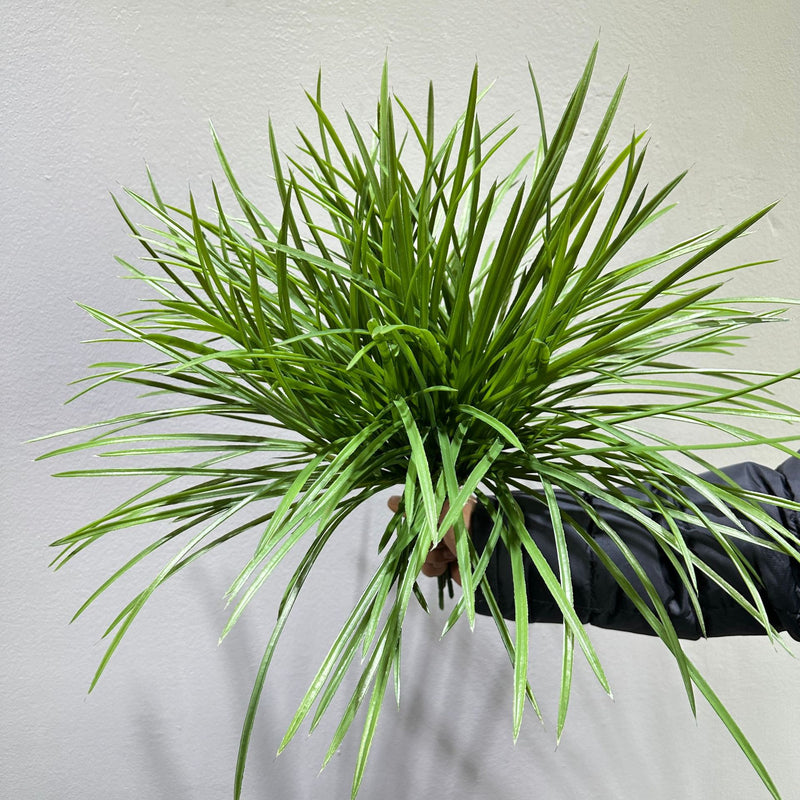 Artificial Orchid Grass Bush, 112-Leaf Set, 20" Tall, Plastic, for Home Decor, Events, and DIY Projects