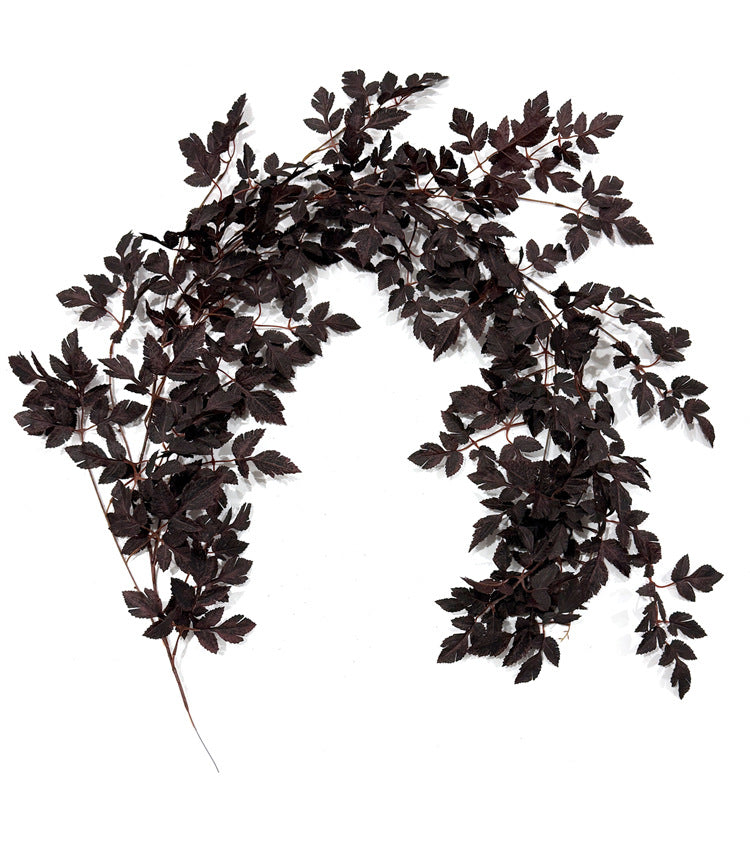 Artificial Trumpet Vine Garland with Maple Leaves, Events and Holiday Displays