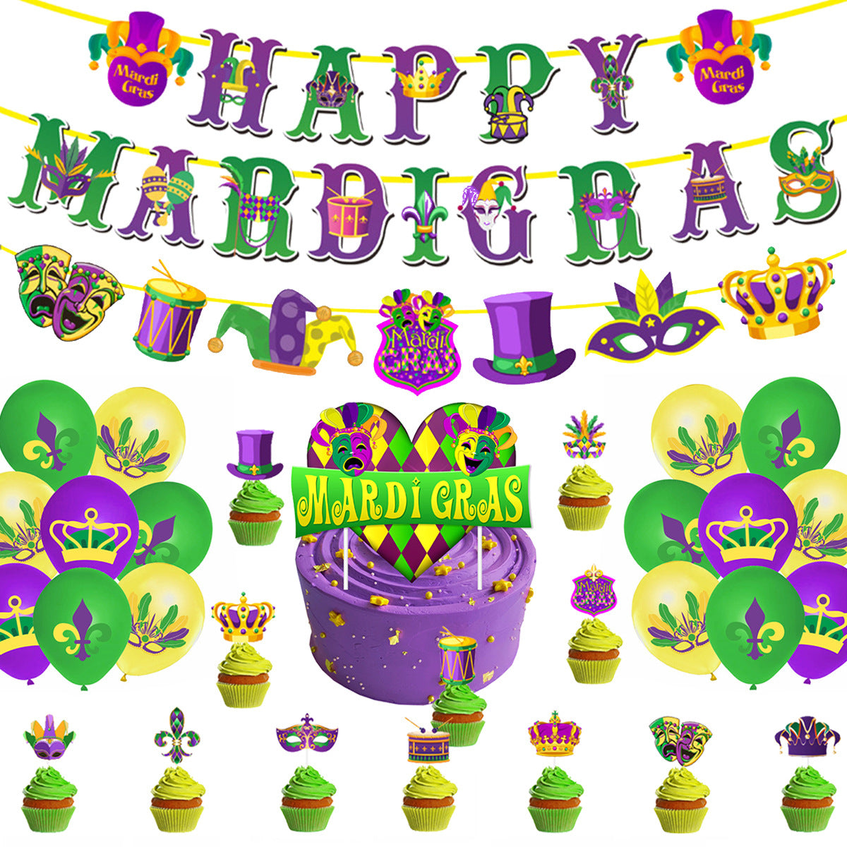 Bulk Mardi Gras Party Supplies Wholesale
