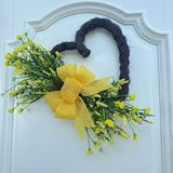 18 Inch Heart Wreath - Valentine’s Day & Mother’s Day Front Door Decor | Home Hanging Accent