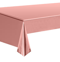 Bulk 5 Pcs Aluminum Foil Rectangle Tablecloth Metallic Waterproof Table Cover for Birthday Wedding Baby Shower Anniversary Party Decorations Wholesale
