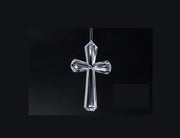 Acrylic Transparent Cross Hanging Ornaments Christmas Decorations Bulk for Xmas Party
