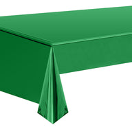 Bulk 5 Pcs Aluminum Foil Rectangle Tablecloth Metallic Waterproof Table Cover for Birthday Wedding Baby Shower Anniversary Party Decorations Wholesale