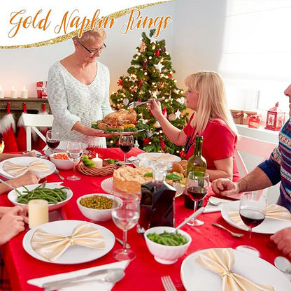 Bulk 2 Pcs Alloy Napkin Rings for Kitchen Dinner Party Wedding Table Decor Wholesale