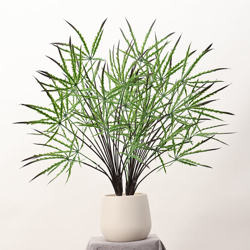 Artificial Aralia (False Aralia) Plant Bush, Tropical Faux Greenery, Nordic Style for Home, Office & Window Displays