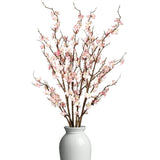 Bulk 4Pcs Cherry Blossom Branches Artificial Flowers for Spring Summer Indoor Decoration for Tables Home & Party Floral Arrangements Wholesale