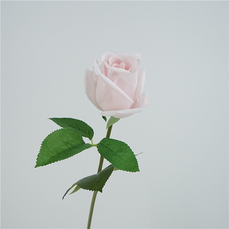 19" Single Stem Realistic Faux Silk Rose, Kate Style, Modern Home Decor, Wedding & Event Arrangements