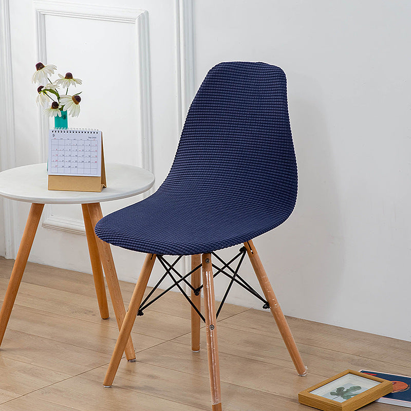 Bulk Elastic Shell Chair Cover Thicken Grid Pattern Dining Chair Covers for Weddings Party Home Decor Wholesale