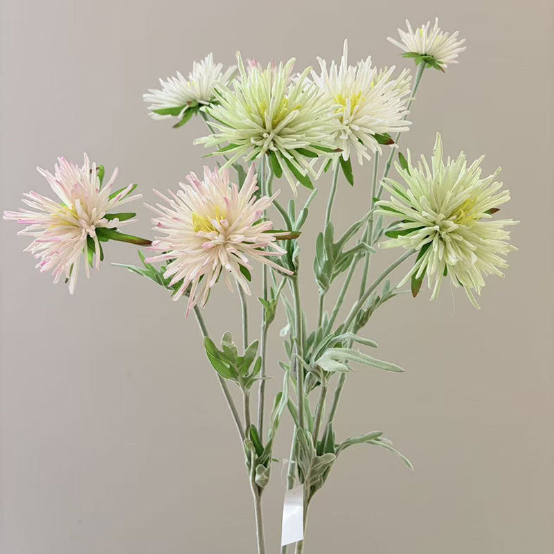 Artificial Daisy Single Stem with 3 Blooms, 29" Silk-Like Fabric Floral for Home Decor, Wedding, Commercial Display
