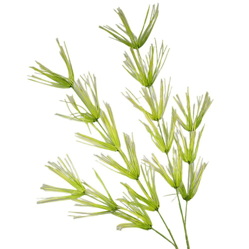 Artificial Bamboo Leaf Bush, Faux Silk-Like Greenery Stem, Tall Plant Pick for Planters, Home, Office & Hotel Decor