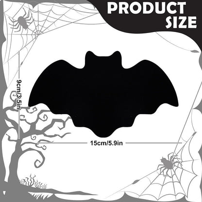 Halloween Felt Bat Placemats & Spider Web Coasters - 10-Piece Set Non-Slip Heat-Resistant Table Decor