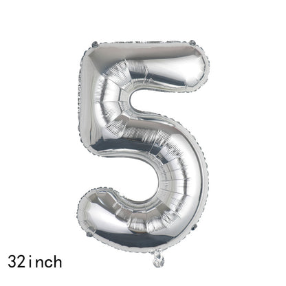 Bulk 32 Inch Foil Number Balloon for Birthday Party Decoration Graduation Celebration Holiday Accessory Decor Wholesale