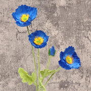 23 Inch Artificial Silk Poppy Flower Stems Spray Style, 10 Pcs
