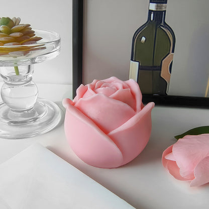Handmade Rose Shaped Scented Candles - Valentine's Day Gifts & Photo Props (2 Sizes: 1.5"/3")