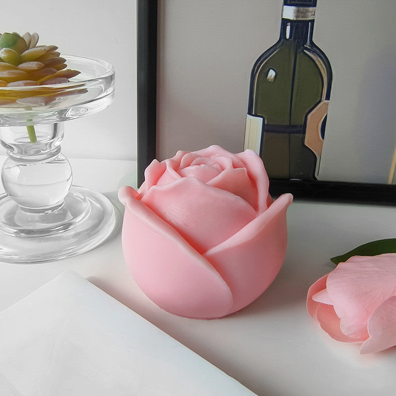 Handmade Rose Shaped Scented Candles - Valentine's Day Gifts & Photo Props (2 Sizes: 1.5"/3")