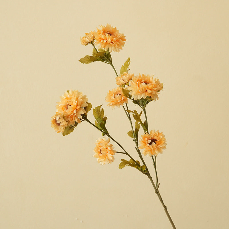 21" Artificial Daisy Bush with 8 Blooms, Silk Flowers for Home Decor, Wedding Arrangements, DIY Projects
