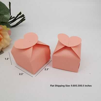 Bulk 50pcs Valentine's Day Candy Box For Wedding Party Guest Reception Packaging Box Wholesale