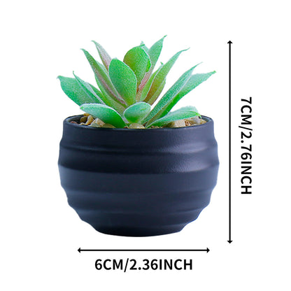 Bulk 2Pcs Succulents Plants 2025 Artificial 2.5 Inch Pots for Boho Bedroom Aesthetic & Office Zen Decor Hypoallergenic Wholesale