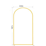 Bulk Gold Wedding Arch Metal Wedding Arch for Wedding Ceremony Birthday Party Bridal Baby Shower Photo Booth Garden Floral Balloon Arch Decoration Wholesale
