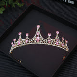 Adult Birthday Party Crystal Tiara - Baroque Vintage Queen Headband for Women