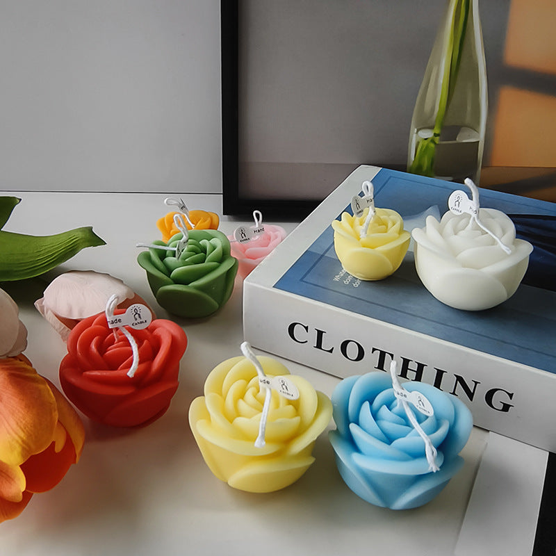 Rose Scented Candle - Valentine's/Wedding Favor Holiday Gift Floral Decor