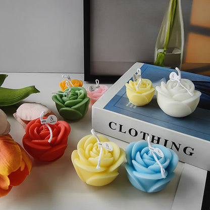 Rose Scented Candle - Valentine's/Wedding Favor Holiday Gift Floral Decor