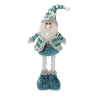 Stretchable Blue Santa-Snowman-Reindeer Plush – 12" Holiday Trio That Springs Into Action