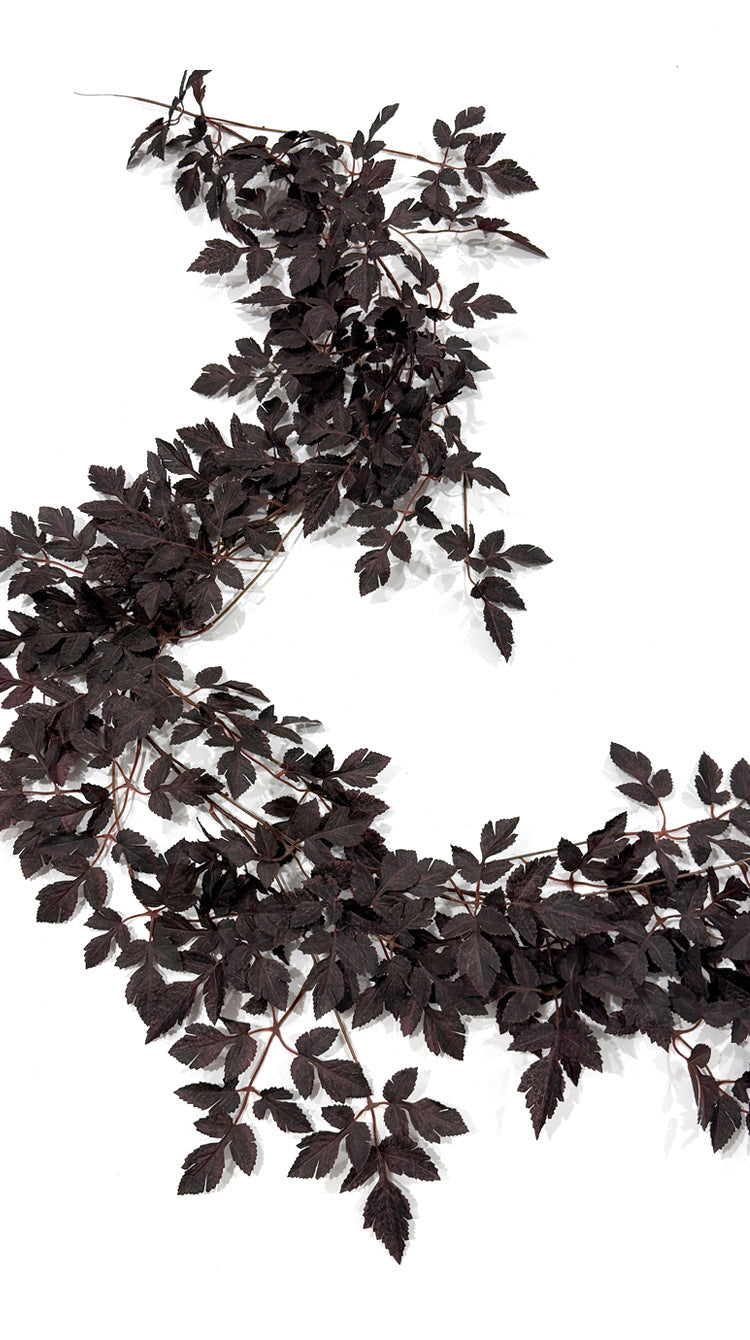 Artificial Trumpet Vine Garland with Maple Leaves, Events and Holiday Displays