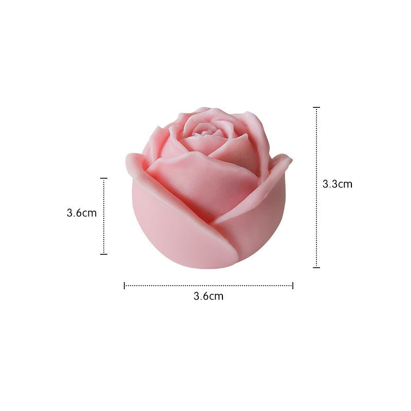 Handmade Rose Shaped Scented Candles - Valentine's Day Gifts & Photo Props (2 Sizes: 1.5"/3")