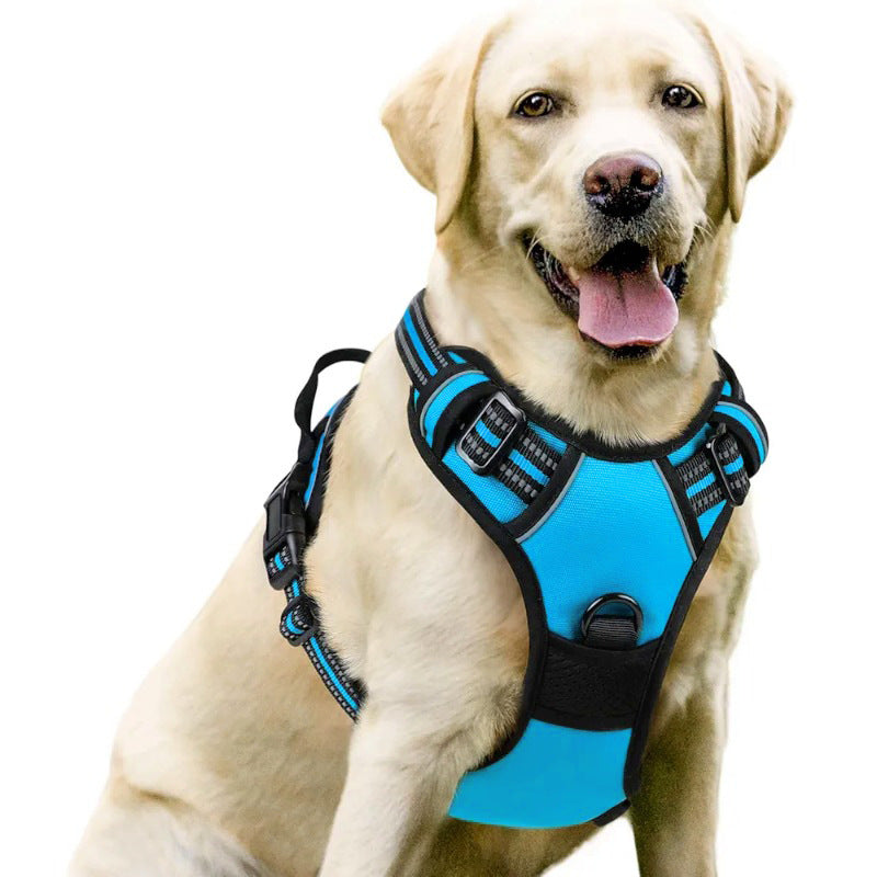 Premium No Pull Dog Harness Oxford Reflective Padding Adjustable Soft Padded Training Walking Hiking Secure Control