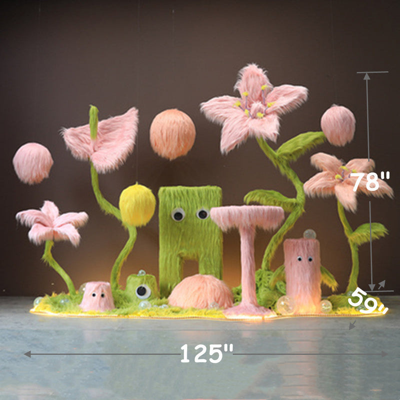 Luxury Artificial Giant Flower Arrangement Bulk for Landscape Mall Office Decoration