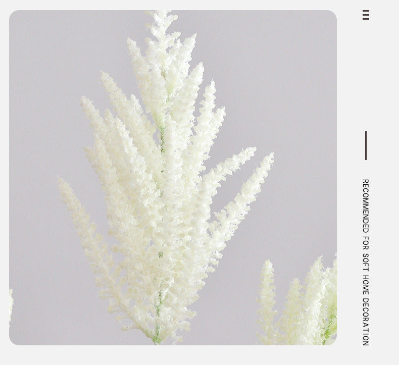 Astilbe Artificial Flower, Single Stem with 3 Blooms, 41" Tall, Silk-Like Fabric, for Home Decor, Weddings, and Events