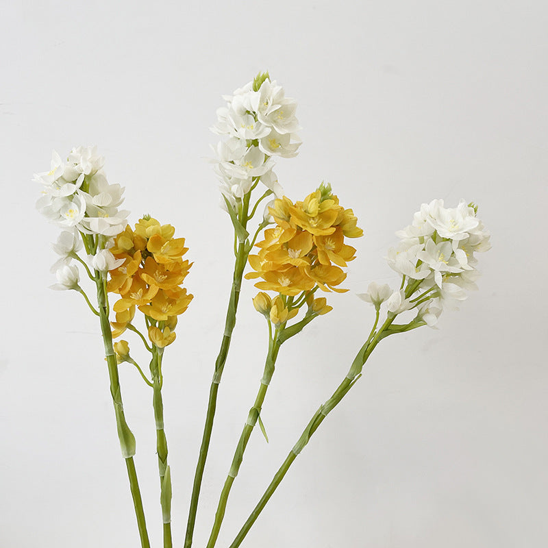 Artificial Dendrobium Galaxy Orchid Spray Stems 21 Inch 10 Pcs Silk Flowers Bulk Wholesale
