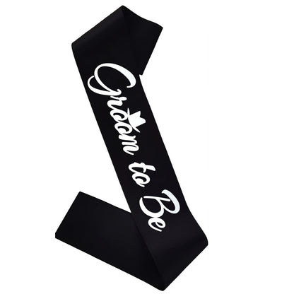Groom to Be Wedding Sash - 31.5x3.7 Inch Sash for Bride & Groom | Wedding Party Accessory