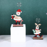 Christmas Desktop Decorations Set with Santa Claus, Snowman, Elk Figures – Holiday Ornaments for Family and Friends, Bulk Pack