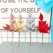 26 Inch Artificial Christmas Flannel Stems with Sticky Powder Bulk Wholesale