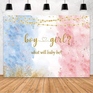 Gender Reveal Backdrop - Birthday & Party Decoration Banner - Photo Background for Celebrations