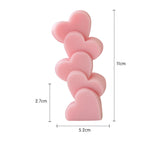 4-Heart & Daisy Scented Candles - Valentine’s Day Gifts Photo Props & Cute Decor
