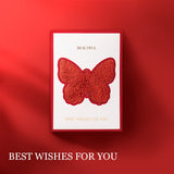 Butterfly Hand Towel Set - 2PCS Luxury Wedding Favor Bridesmaid Gift Baby Shower Gift | Elegant & Practical