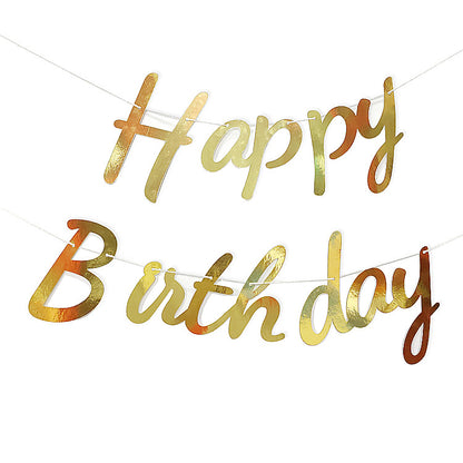 Bulk Glitter Happy Birthday Banner for Girls Boys Kids Adults Birthday Party Supplies Wholesale