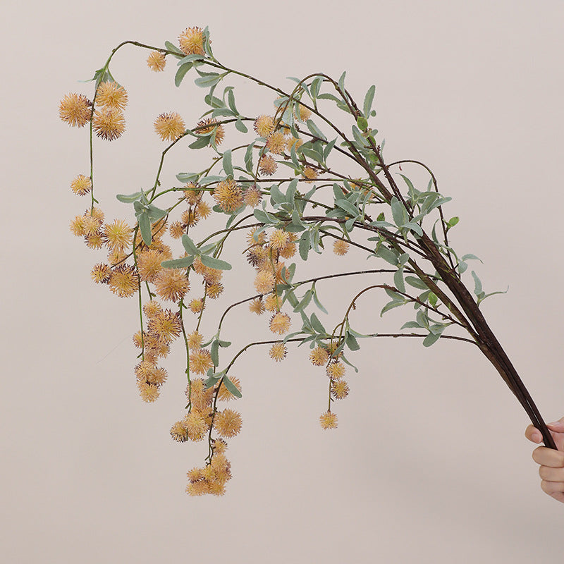 Artificial Long-Stem Silver Dollar Eucalyptus Bush, 45-Inch, Plastic, Modern Style, for Indoor/Outdoor Decor, Weddings, Events