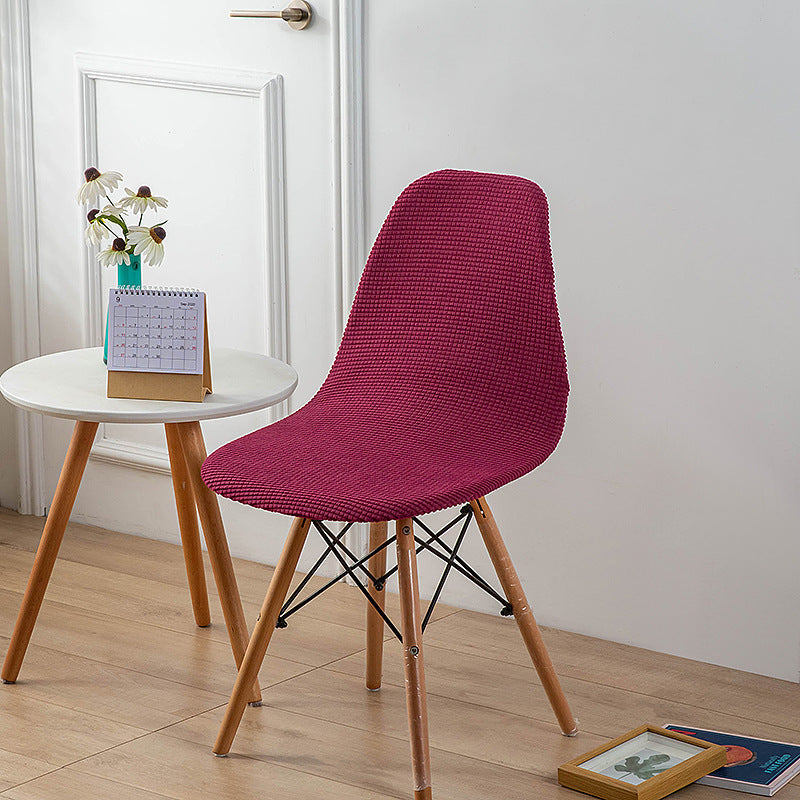 Bulk Elastic Shell Chair Cover Thicken Grid Pattern Dining Chair Covers for Weddings Party Home Decor Wholesale