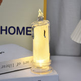 Bulk 10 Pcs LED Flameless Candles Gap Column Candle for Valentine's Day Wedding Birthday Bedroom Decorations Wholesale
