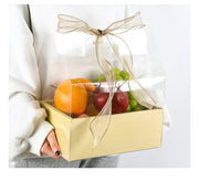 DIY Two-Compartment Bulk Flower Gift Box with Handle for Floral Arrangements