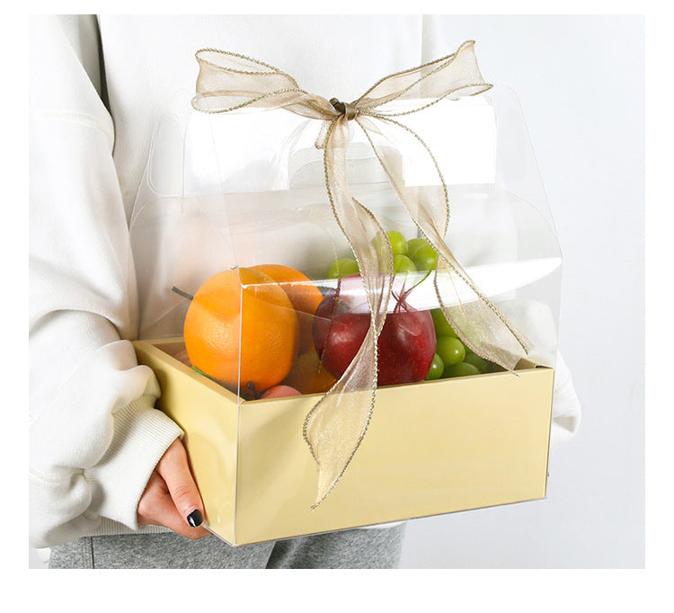 DIY Two-Compartment Bulk Flower Gift Box with Handle for Floral Arrangements