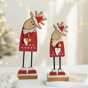 Christmas Tree Elk Tabletop Centerpiece Decorations Bulk Holiday Ornaments Set