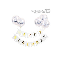 Bulk Happy Birthday Banner with Confetti Balloons for Birthday Party Decoration Supplies Wholesale