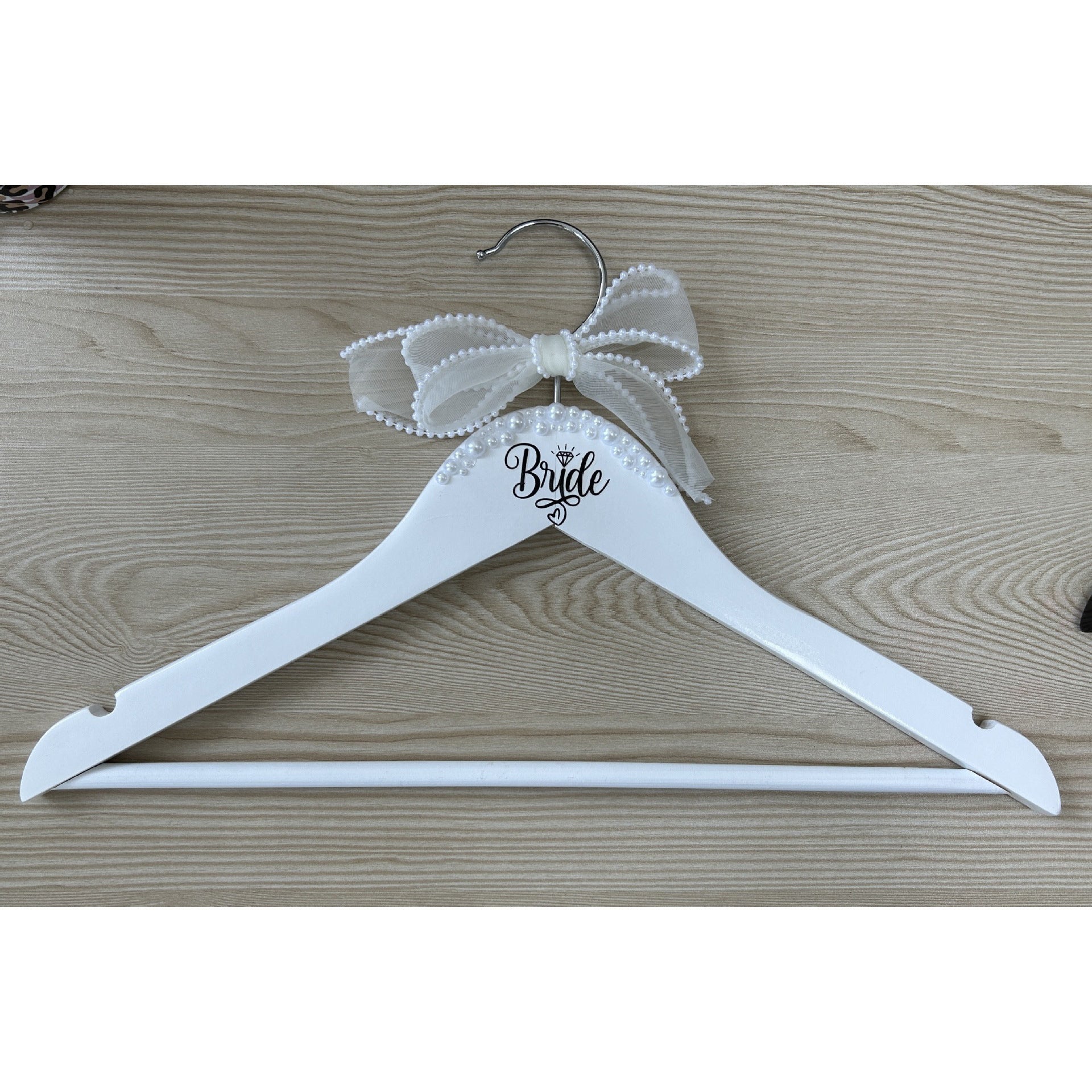Walnut Wedding Hanger - Non-Slip Design | 15 Inch Wide for Parties & Events