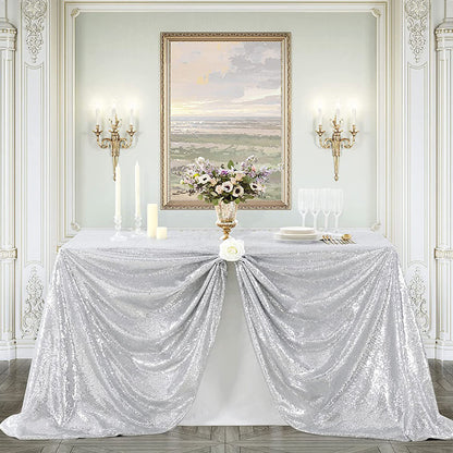 Bulk Sparkle Sequin Rectangle Tablecloth for Wedding Birthday Party Holiday Banquet Table Decoration Wholesale